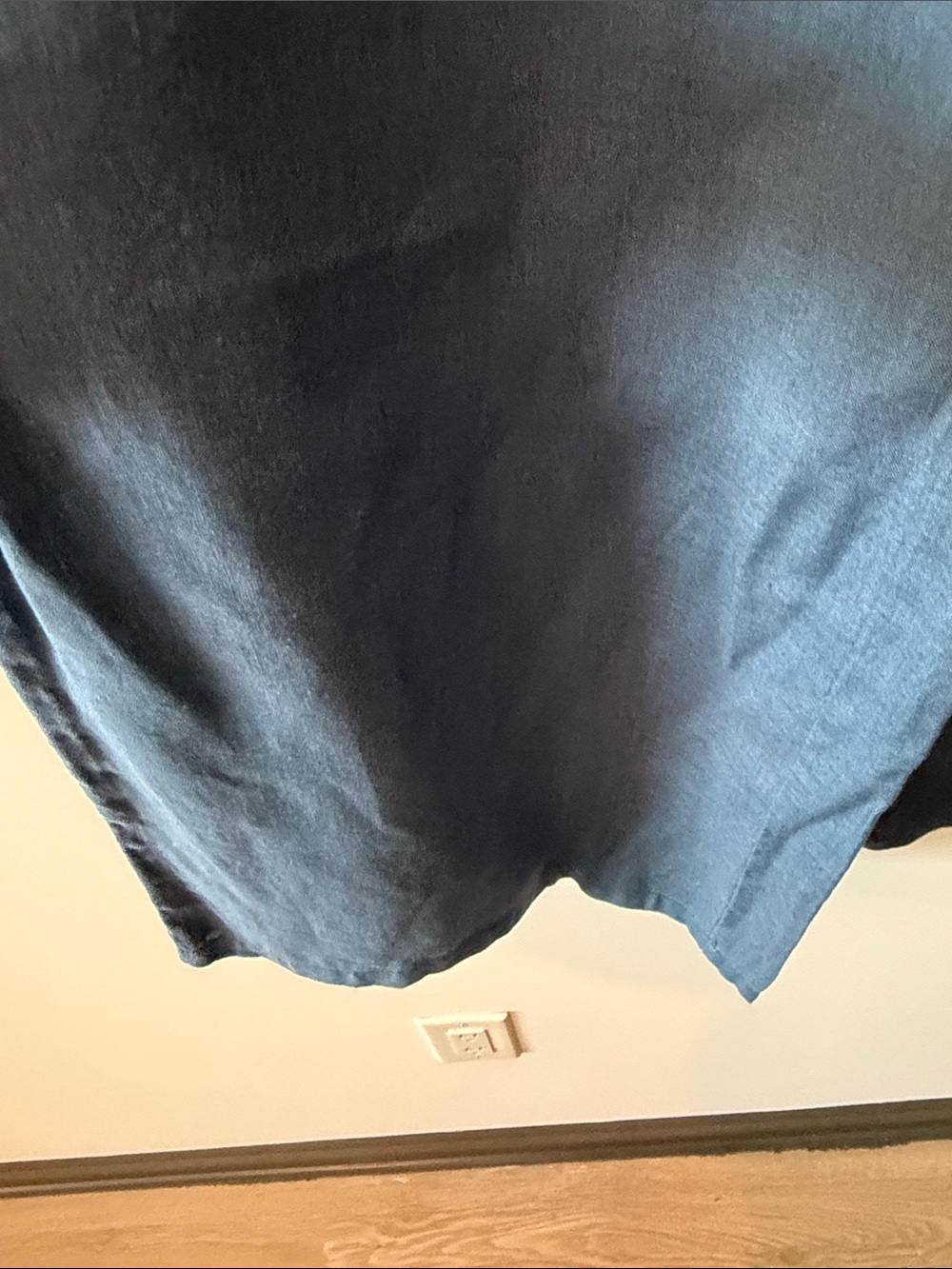 Anthropologie Navy Linen  Elastic Waist Pants - Picture 4 of 6